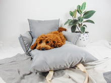 Load image into Gallery viewer, Luxury dog bed and car seat - Grey