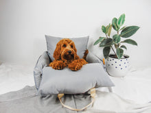 Load image into Gallery viewer, Luxury dog bed and car seat - Grey