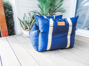 Luxury dog bed and car seat - Navy