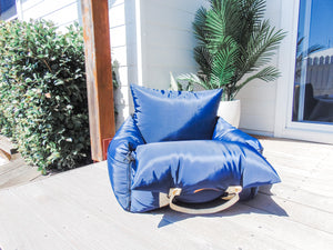 Luxury dog bed and car seat - Navy