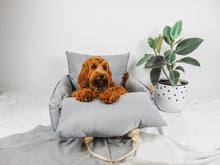 Load image into Gallery viewer, Luxury dog bed and car seat - Grey
